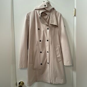 Light pink calvin klein xs rain coat